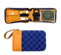 Surf Kit - A Great Surfer Gift & Surf Accessory that Holds your Sex Wax, Organic Sunscreen Face Stick, All Natural Lip Balm, Wax Scraper, and More! All in a Stylish Blue Surf Wax Holder!