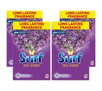 Surf Laundry Detergent Powder Fresh Lavender 2.25Kg, 180 Washes, 4Pk