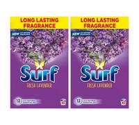 Surf Laundry Detergent Powder Fresh Lavender 2.25Kg, 90 Washes, 2Pk