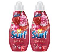 Surf Laundry Washing Liquid Detergent Peony & Rose 1.30 Litre, 48 Washes, 2Pk