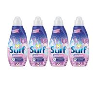 Surf Liquid Aurora Blooms Winter Edition 24 Wash Laundry Detergent with Long-Lasting Floral Winter Fragrance Deep Cleaning Power - Assorted Packs (Pack of 4)
