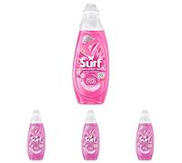 Surf Magnifi-Scent Wash Floral Fusion Laundry Liquid Washing Detergent For Short Cycles Fast and Fabulous Fragrance 837 ml (31 Washes) (Pack of 4)