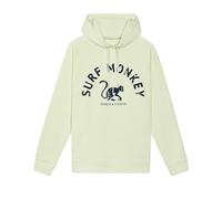 Surf Monkey Hooded Sweatshirt for Men/Women Organic Cotton Gots, lime, XL