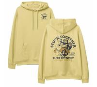 Surf Monkey Hoodie Organic Hoodie for Men/Women Banana - Organic Cotton Gots, lemon tree, M