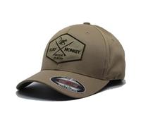 Surf Monkey Men's Baseball Cap - Stretch Cap - Stretch Fit | Sizes S/M - L/XL, Khaki, L/XL