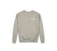 Surf Monkey Patchwork Round Neck Sweatshirt, Mountain Dust, M