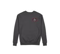 Surf Monkey Patchwork Round Neck Sweatshirt, Volcanic Ash, M