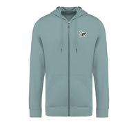 Surf Monkey Thin Hooded Sweatshirt with Eco-Friendly Zip Spring/Summer - Modal, an Eco-Friendly and Durable Material - Hoodie for Men/Women, Sage, L