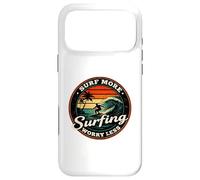 Surf More Surfing Worry Less Retro Sunset Surfer Design Case for iPhone 17 Pro Max