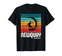 Surf Newquay Cornwall Beach Vintage Retro Surfing T-Shirt