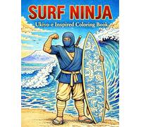 SURF NINJA: Ukiyo-e Inspired Coloring Book