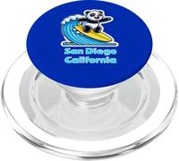 Surf Panda San Diego California PopSockets PopGrip for MagSafe