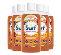 Surf Passion Bloom Concentrated Disinfectant All-Purpose Cleaner Long Lasting Fruity and Tropical Fragrance with Natural Oils Cleans Multiple Surface, 240ml (Pack of 5)