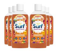Surf Passion Bloom Concentrated Disinfectant All-Purpose Cleaner Long Lasting Fruity and Tropical Fragrance with Natural Oils Cleans Multiple Surface, 240ml (Pack of 6)