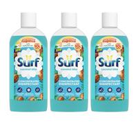 Surf Passion Bloom Concentrated Disinfectant All-Purpose Cleaner Long Lasting Fruity and Tropical Fragrance with Natural Oils Cleans Multiple Surface, 240ml (Coconut Bliss, Pack of 3)