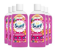 Surf Passion Bloom Concentrated Disinfectant All-Purpose Cleaner Long Lasting Fruity and Tropical Fragrance with Natural Oils Cleans Multiple Surface, 240ml (Tropical Lilly, Pack of 6)