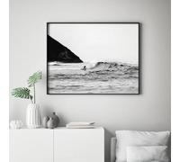 Surf Photography Ocean Canvas Painting Nature Seascape Posters And Prints Wall Art Black White Pictures For Room Decor 30x40cm No Frame