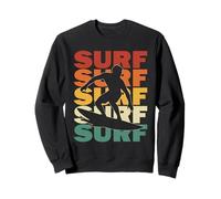 Surf Retro Vintage Sunset Surfer Beach Vacation Sweatshirt