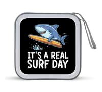 Surf Shark Travel CD Storage Case | DVD 40 Capacity Plastic Holders Wallet Car Home Office