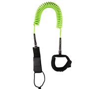 Surf SUP Board Leash,10ft 7mm TPU Coiled Stand Up Paddle Board and Surfboard Leashes,Padded Ankle Strap Leg Rope,with Double Stainless Steel Swivels and Triple Rail Saver,for All Water Sport Surfboard