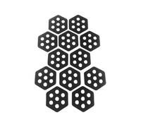 Surf Traction Pad - Hexagon Deck Pads, 12 Piece Grip Kit | Paddle Board Grip Stickers, Anti Slip Traction Mats for Beach Surfing, Kayaking Adventures, Pool Paddleboards, Summer Fishing, Water Fun