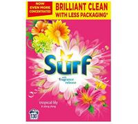 Surf Tropical Lily & Ylang Ylang Laundry Detergent Powder 130 Washes (8.4Kg)