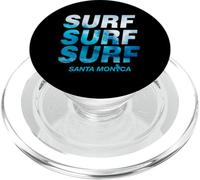 Surf Wave Santa Monica California Beach Ocean Surfing PopSockets PopGrip for MagSafe