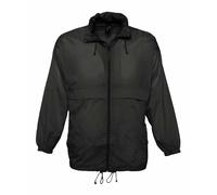 Surf Windbreaker Lightweight Jacket SOL'S Black L