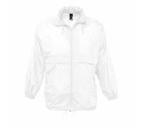 Surf Windbreaker Lightweight Jacket SOL'S White XS
