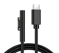 Surface Connect to USB-C Charging Cable 1.5m, 45W 15V/3A PD Fast Charger Cord Compatible with Microsoft Surface Pro 7/6/5/4/3, Laptop 1/2/3, Go 1/2, Magnetic Connector