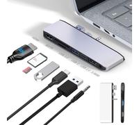 Surface Laptop 1/2 Docking Station with 4K HDMI, USB 3.0, USB 2.0, USB C, SD/TF Card Slot, 3.5mm Earphones Jack, USB Hub for Microsoft Surface Laptop 1/2