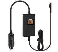 Surface Laptop Pro Car Charger 65W 15V/4A Compatible With Microsoft Surface Pro 11/10/9/8/7+/7/6/5/4/3 Surface laptop 1/2/3/4/5/6/7/Studio Surface Go1/2/3 Surface Book 1/2/3 Tablet Car Charger