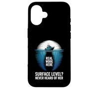 Surface Level Never Heard Of Her Oceanographer Case for iPhone 16