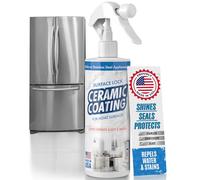 Surface Lock Home Ceramic Coating for Stainless Steel - Prevents Fingerprints on Appliances, Countertops and Any Hard Surface In Your Life - Made in the USA Spray - 8 fl oz - Proof It Works to Seal