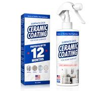 Surface Lock Home Ceramic Coating for Stainless Steel - Prevents Fingerprints on Appliances, Countertops and Any Hard Surface In Your Life - Made in the USA Spray - 8 fl oz - Proof It Works to Seal