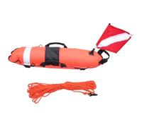 Surface markers and rope are easily transported under the buoy signal float diver spearfishing float diving marker buoy with webbing handles