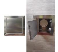 Surface Mount Access Panel Stainless Steel, Wall Ceiling Hole Cover for Concealed Electrical Cables, Indoor Outdoor Opening Box Access Door(8x6in(200x150mm))