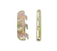 Surface Mounted Bed Rail Brackets,TTZEZE 130mm/5.12''Bed Frame Fasteners Connectors Hardware Bed Rail Hooks W/ Mounting Screws for Wood Bed Frame Headboards Footboards 4 Set