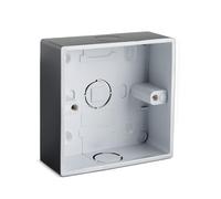 Surface Mounted Electrical pattress Box,1 Gang Black Stylish and Durable Box for Mounting Electrical Devices(1 Pack)