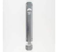 Surface Mounted Flat Sliding Door Bolt Lock - 202 x 36mm - Satin Chrome | Sliding Security Barrel Bolt - Heavy Duty Secure Sliding Latch - Door/Gate Wall Mounted Lock