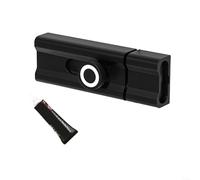 Surface-mounted latch lock system using nail-free glue installation method steel ball internal mechanism and photoluminescent alignment indicator (80mm)