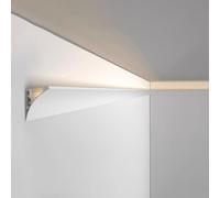 Surface Mounted LED Baseboard Lighting 72.2ft Indirect Ceiling Strip Light Aluminum Crown Molding Decor Modern Linear LED Channel for Home & Office