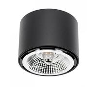 Surface-mounted light Chloe AR111 Black round Ø12cm max. 50W GU10 Lamp Spotlight