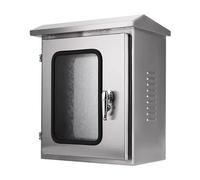 Surface-Mounted Outdoor Electrical Box with Lock and Mounting Plate, 304 Stainless Steel Electrical Enclosure, Rainproof and Dustproof(50X60X30cm/19.7X23.6X11.8in)