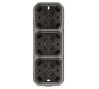 Surface-mounted triple box with passage new Plexo 55 069680L