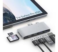 Surface Pro 6/5/4 Docking Station USB Hub USB 3.0 4K HDMI Hub Adapter, SD & TF/Micro SD Memory Card Reader, 4K@30Hz HDMI Port Converter Accessories for Microsoft Surface Pro 6/5/4