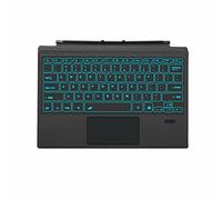 Surface Pro 7 Wireless Bluetooth Keyboard with Touchpad 7 Color Backlit Rechargeable Battery Detachable Magnetic Keyboard for Microsoft Surface Pro 4/5/6/7/7+