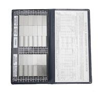 Surface-Roughness Comparison Sample Block Ra, 0.05-12.5mm Metal Machining Inspection Test Block Set, With 30 Calibrated Standards, For Turning Finish
