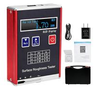 Surface Roughness Tester, Handheld Digital Gauge, 4 Parameters, 0.01μm High-Precision Meter, Ra/Rq 0.05-15.0μm, Rz/Rt 0.1-50.0μm for Accurate Measurements