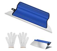 Surface Spatula 25 cm, Spatula Tool with Ergonomic Z Handle and Interchangeable 0.35 mm Stainless Steel Blade, Flexible Skimming Blades Wall Tools for Plastering Walls and Ceilings